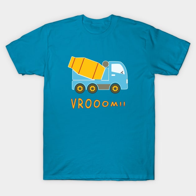 Cement mixer truck T-Shirt by Gaspar Avila